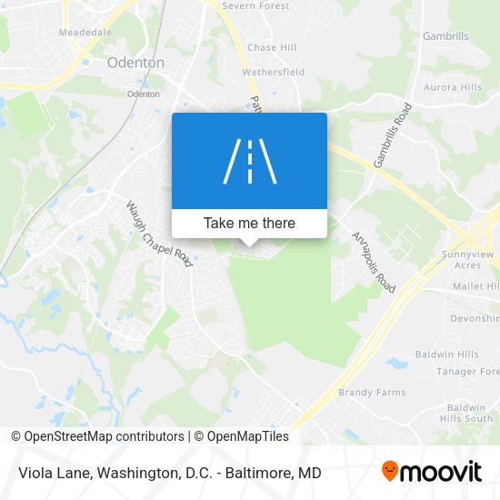 Viola Lane map