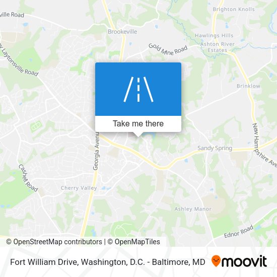 Fort William Drive map