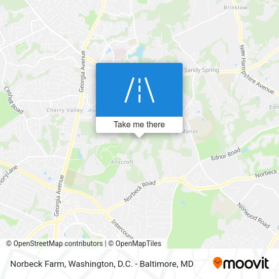 Norbeck Farm map