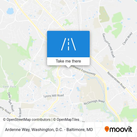 Ardenne Way map