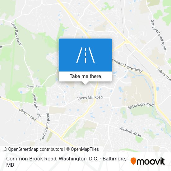 Mapa de Common Brook Road