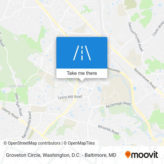 Groveton Circle map