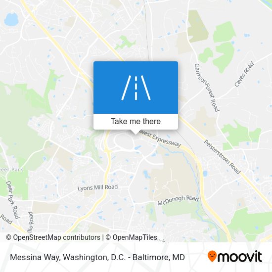 Messina Way map