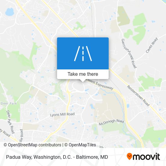 Padua Way map