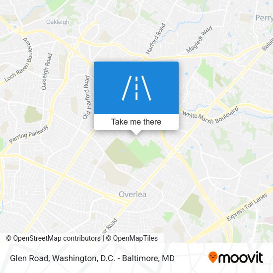 Mapa de Glen Road