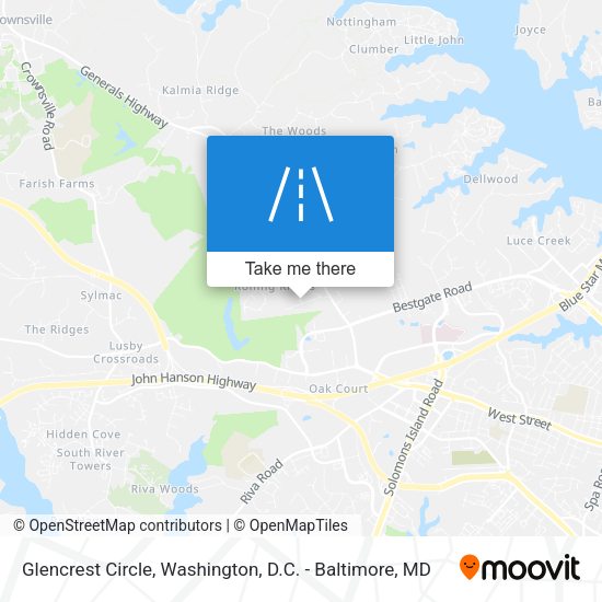 Glencrest Circle map
