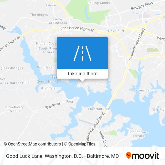 Good Luck Lane map