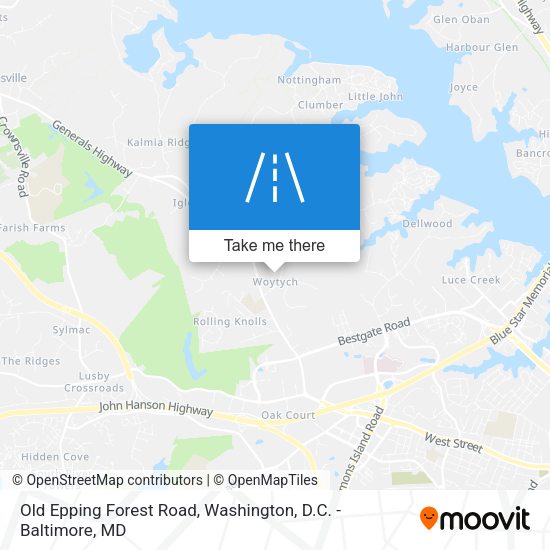 Mapa de Old Epping Forest Road