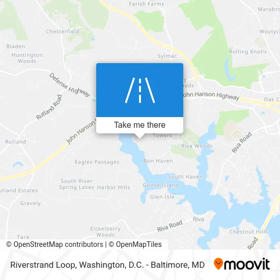 Riverstrand Loop map