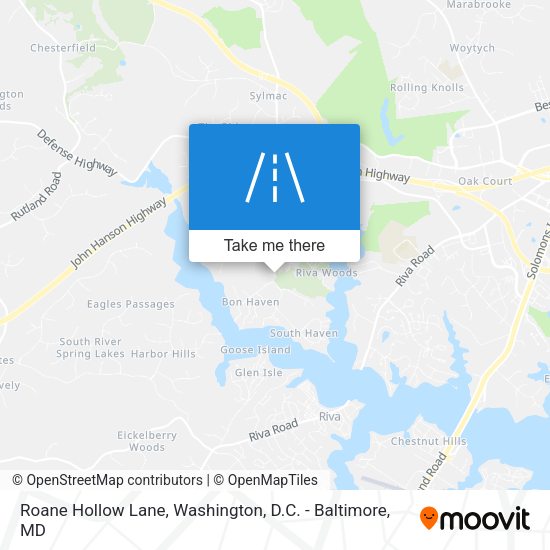 Roane Hollow Lane map