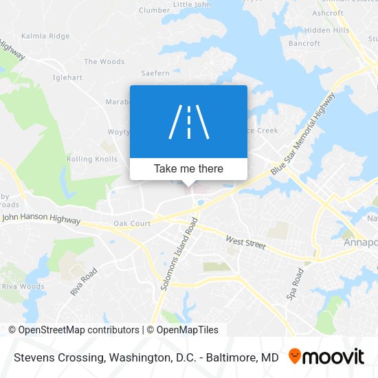 Stevens Crossing map