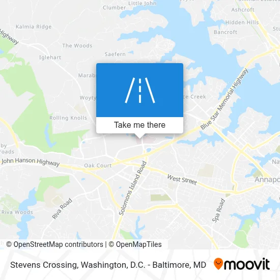Stevens Crossing map