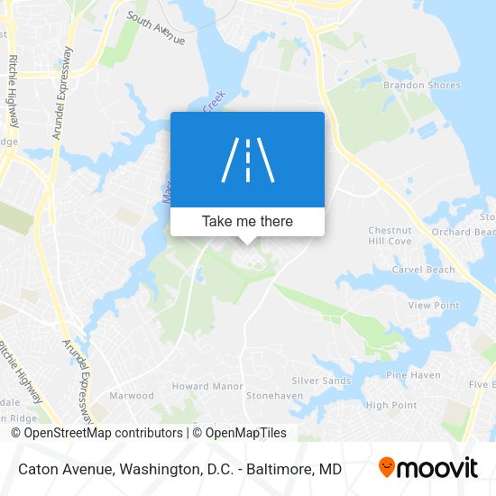 Caton Avenue map