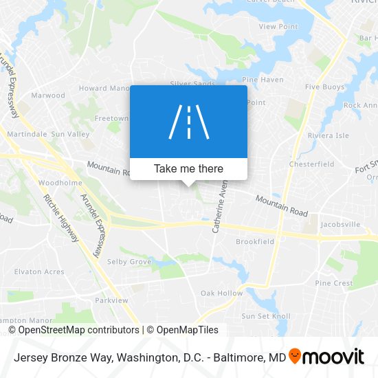 Jersey Bronze Way map