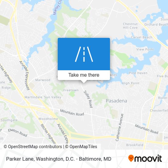 Mapa de Parker Lane