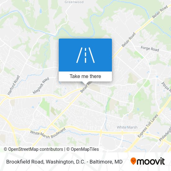 Brookfield Road map