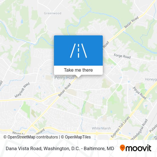 Dana Vista Road map