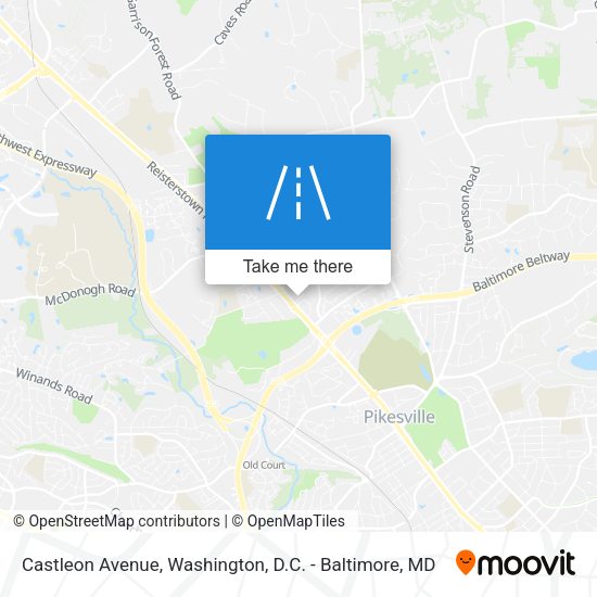 Castleon Avenue map