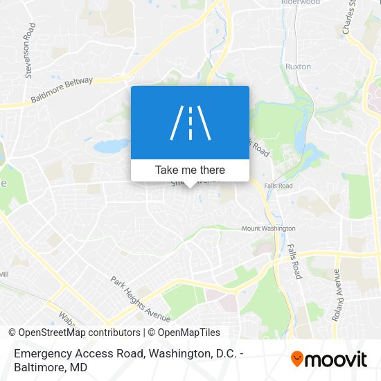 Mapa de Emergency Access Road