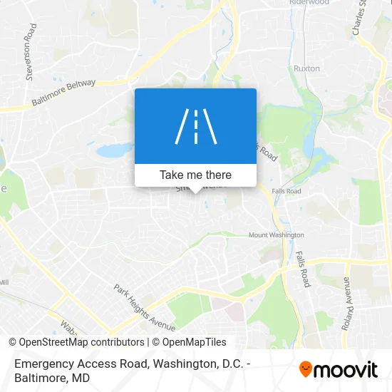 Emergency Access Road map