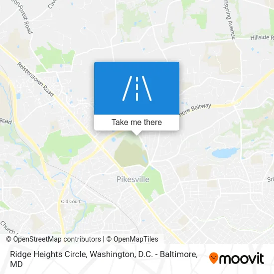 Ridge Heights Circle map