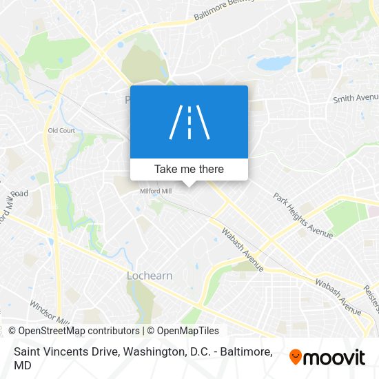 Saint Vincents Drive map