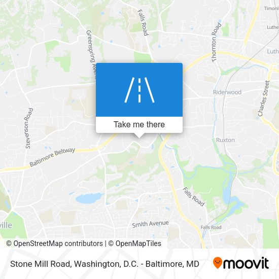 Stone Mill Road map