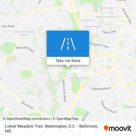 Lower Meadow Trail map