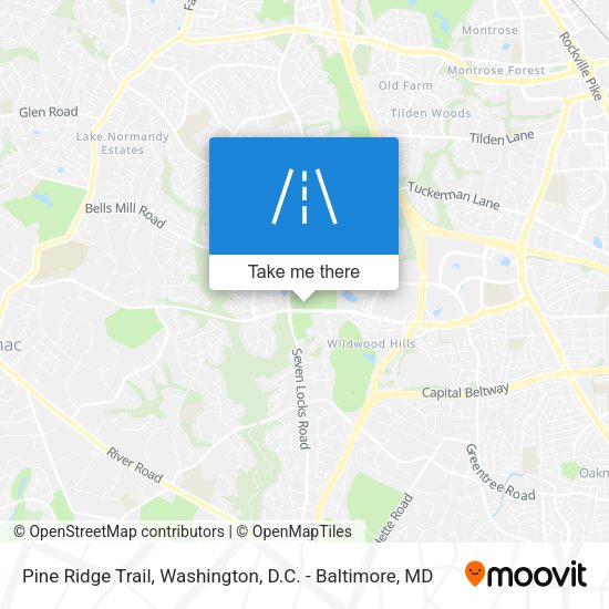 Pine Ridge Trail map
