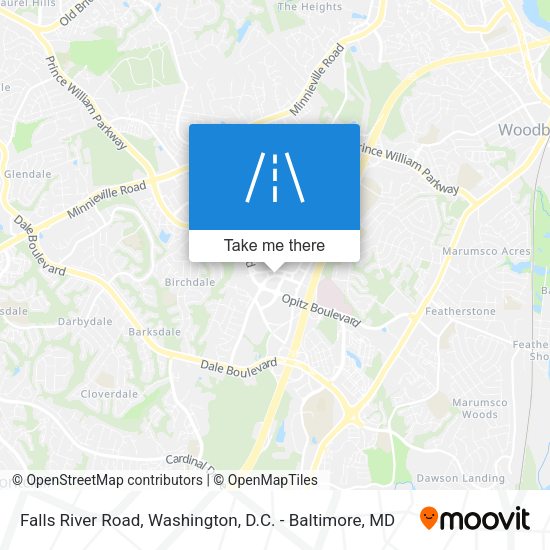 Falls River Road map