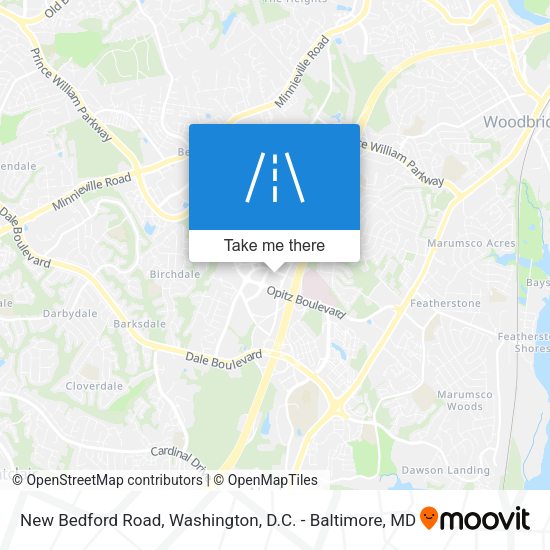 Mapa de New Bedford Road