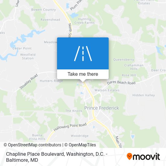 Mapa de Chapline Place Boulevard