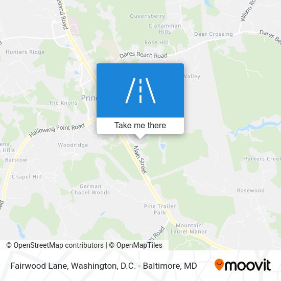 Mapa de Fairwood Lane