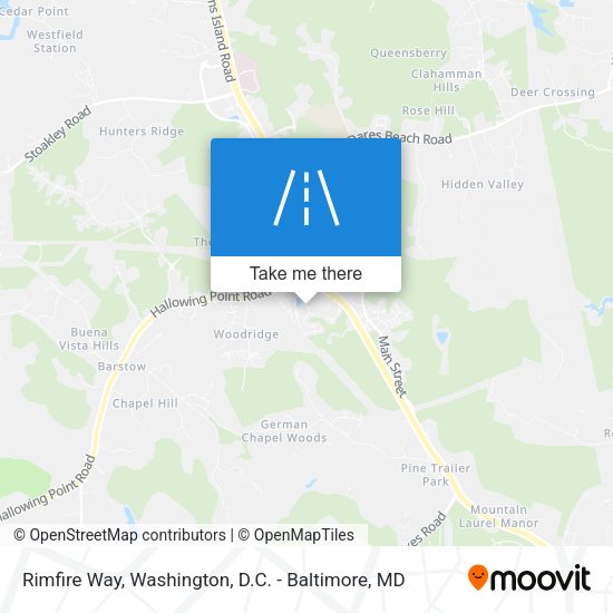 Rimfire Way map