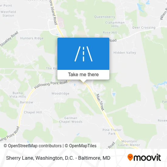 Sherry Lane map