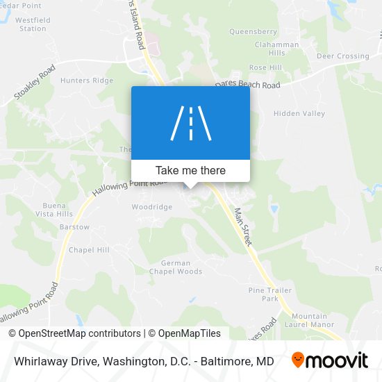 Whirlaway Drive map