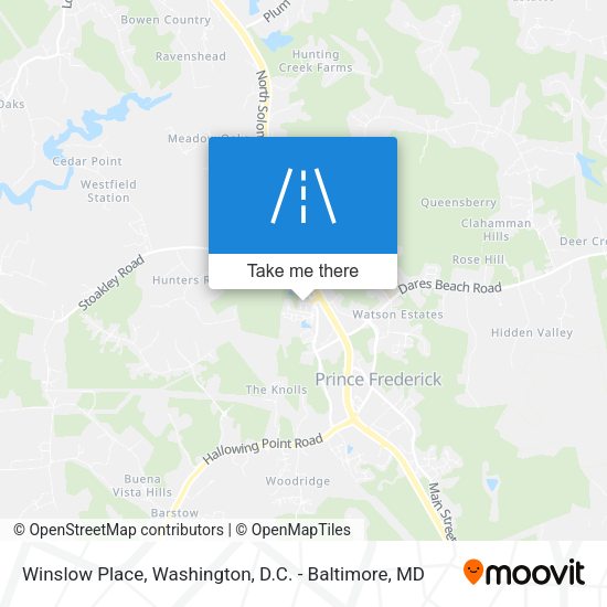 Winslow Place map