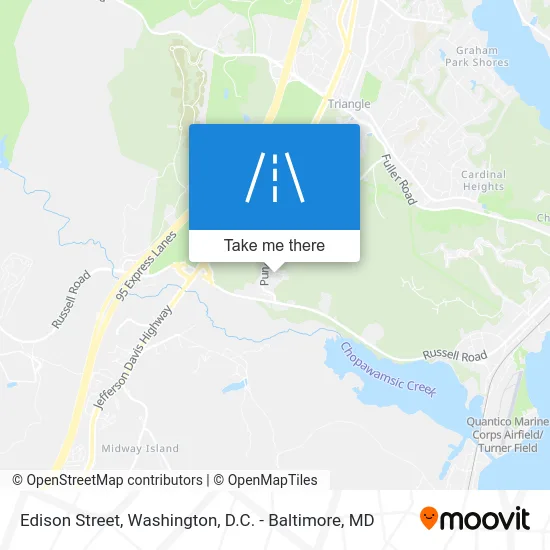 Edison Street map