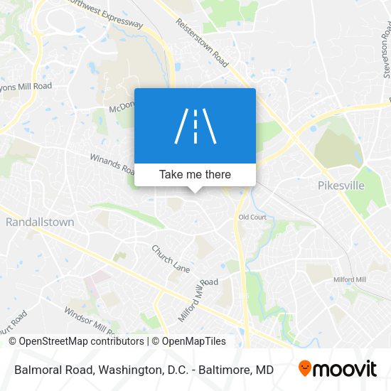 Balmoral Road map