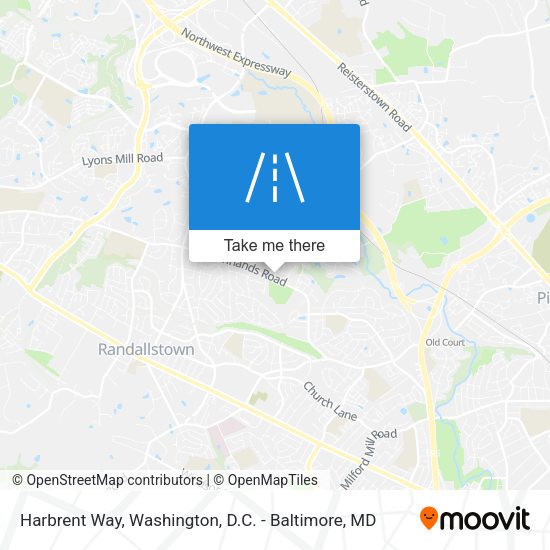 Mapa de Harbrent Way