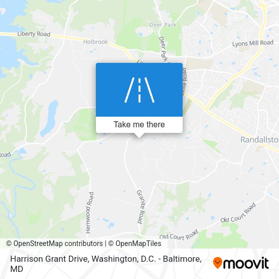 Mapa de Harrison Grant Drive