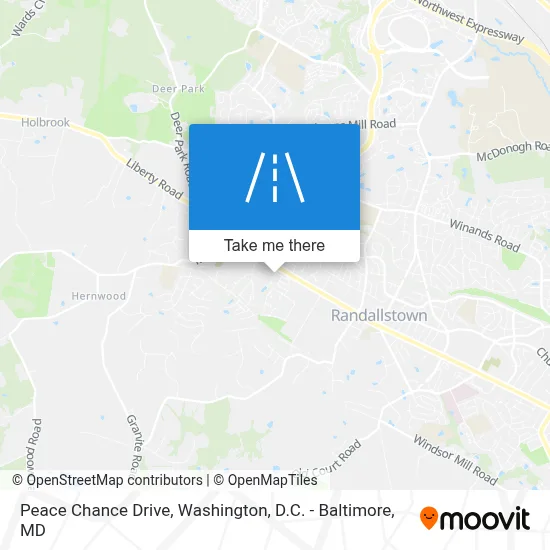 Peace Chance Drive map