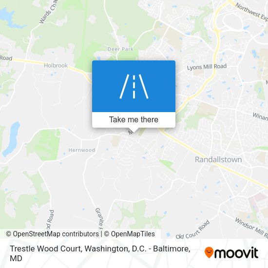 Trestle Wood Court map