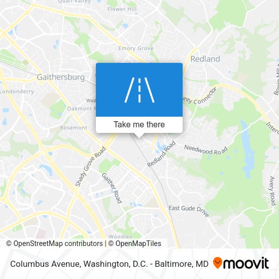 Columbus Avenue map