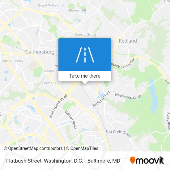 Flatbush Street map