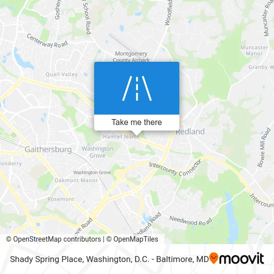 Shady Spring Place map