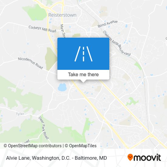 Alvie Lane map