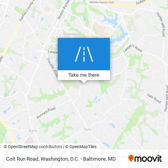 Colt Run Road map