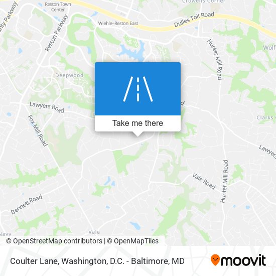 Coulter Lane map