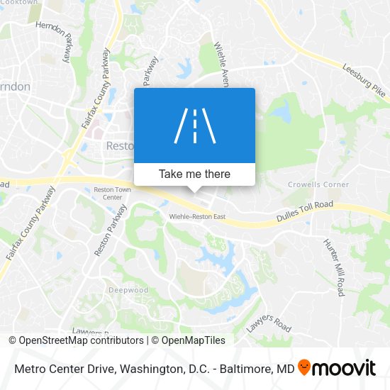 Metro Center Drive map